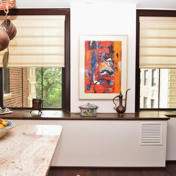 Kitchen - Hunter Douglas Vignette Modern Roman Shades