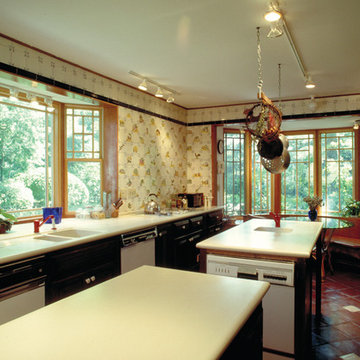 Lawyer's Library and new Den, Kitchen and Dining