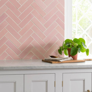Pretty Pink Handmade Tiles