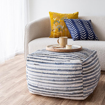 Bohemian Jean Pouf – L
