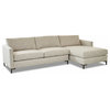 Klaussner Furniture Deacon Right Facing Sofa Chaise Sectional, Beige