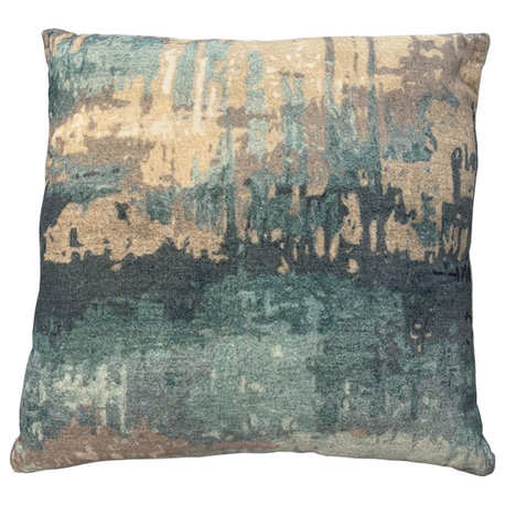 Decor Maisonette Payton Throw Pillow, Teal Green 20"x20"x4"