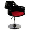 Fine Mod Imports  Lilly Arm Chair, Black