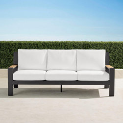 Calhoun Sofa with Cushions in Aluminum - Outdoor- & Gartenm&ouml;bel