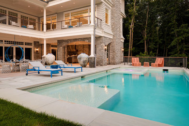 Home design - transitional home design idea in New York