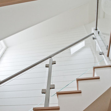 Glass and Stainless Steel Stair Railing