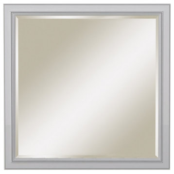 Sunny Wood RL3636MR Riley 36" x 36" Framed Bathroom Mirror - Fresh White with