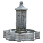 Campania - Provence Garden Water Fountain, Alpine Stone - Campania has done it again with the Provence Garden Fountain! This stunning work of art is a must have, perfect for commercial and home settings this fountain is sure to be the focal point. The Provence Garden Fountain has a uniquely shaped basin that has 4 water spouts flowing into it. This is a high quality, one of a kind fountain.
