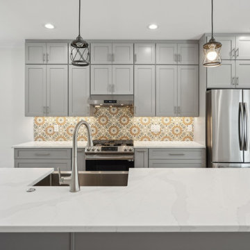 Kitchen Island & Backsplash | Second Level Addition New Milford NJ