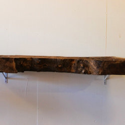 Walnut Wood Mantel Piece - Fireplace Mantels