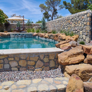 Hillside Backyard Renovation El Paso