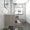BTO 30" Wall Mounted Bath Vanity With Reinforced Acrylic Sink, Tuna Oak