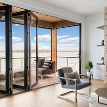 Fold in living room doors for a warm winter house!