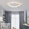 LED Ceiling Light in the Shape of Cloud For Bedroom, Kids Room, White, Dia15.7xh2.0", Warm Light
