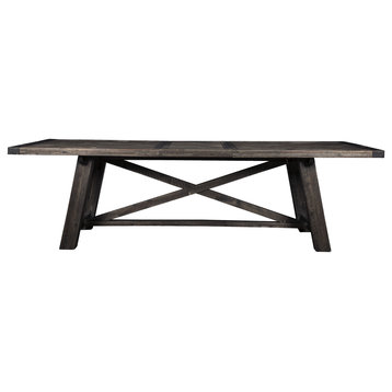 1821APD Rustic Espresso Extendable Dining Table