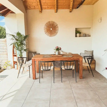 Terasse im Boho Stil