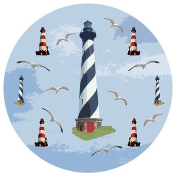 Andreas Lighthouse Trivet, 8" Round