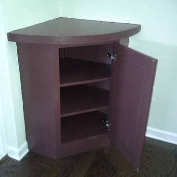 Fireplace Built-ins with Staggered Floating Shelves
