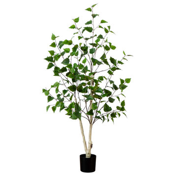 4ft. Artificial Birch Tree With Real Touch Leaves