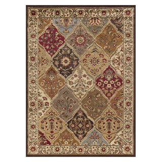 Cambridge Traditional Abstract Area Rug, 9'3"x12'6" - Mediterranean ...