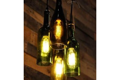 wine bottle lighting