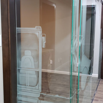 Commercial Construction Company Project- Glass Etching