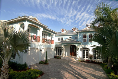 Beach style exterior home photo in Miami