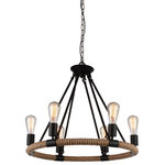 CWI LIGHTING - CWI LIGHTING 9671P25-6-101 6 Light Up Chandelier with Black finish - CWI LIGHTING 9671P25-6-101 6 Light Up Chandelier with Black  finishThis breathtaking 6 Light Up Chandelier with Black  finish is a beautiful piece from our Ganges Collection. With its sophisticated beauty and stunning details, it is sure to add the perfect touch to your décor.Collection: GangesCollection: Black Material: Metal (Stainless Steel)Hanging Method / Wire Length: Comes with 120" of chainDimension(in): 23(H) x 25(Dia)Max Height(in): 143Bulb: (6)60W E26 Medium Base(Not Included)CRI: 80Voltage: 120Certification: ETLInstallation Location: DRYOne year warranty against manufacturers defect.