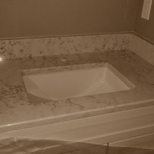 Silestone Helix Quartz Countertops Bathroom Seattle By