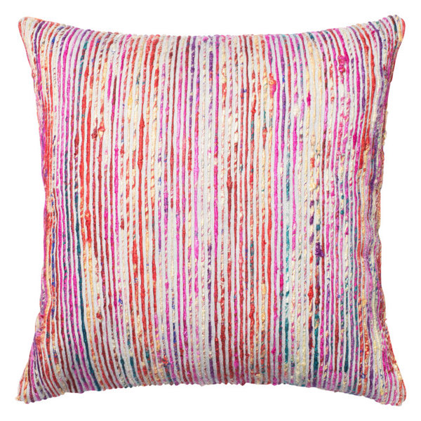 Texture Throw Pillow, Red Multi Texture Throw Pillow, Red Multi