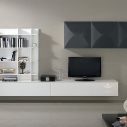 Spar Exential Wall Unit SP-Composition Y13 - $5,535.00 - Entertainment Centers And Tv Stands