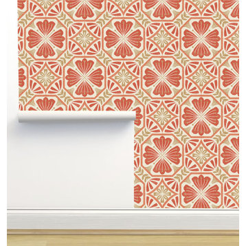 Daphne Red Wallpaper, Sample 12"x8"