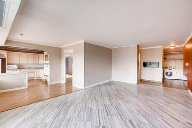 Trendy living room photo in Denver