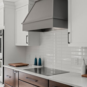 Mid Century Modern Meets Transitional Style to create an Entertainer's Kitchen