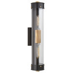 Visual Comfort - Marais Bathroom Wall Sconce, 2-Light, Bronze, Antique Brass, Clear Glass, 21"H - This beautiful wall sconce will magnify your home with a perfect mix of fixture and function. This fixture adds a clean, refined look to your outdoor space. Elegant lines, sleek and high-quality contemporary finishes.Visual Comfort has been the premier resource for signature designer lighting. For over 30 years, Visual Comfort has produced lighting with some of the most influential names in design using natural materials of exceptional quality and distinctive, hand-applied, living finishes.