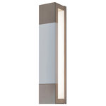 AFX Inc. - Post LED Sconce, Satin Nickel/White - Features: