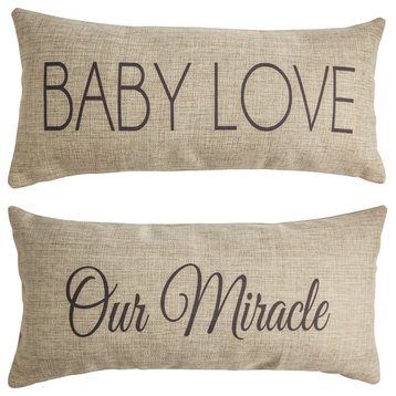 Baby Love Baby Gift Baby Shower Reversible Nursery Pillow