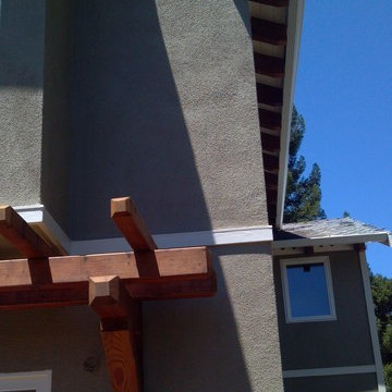 Redwood Corbels and Rafters