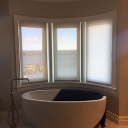Beautiful master bath - Window Treatments