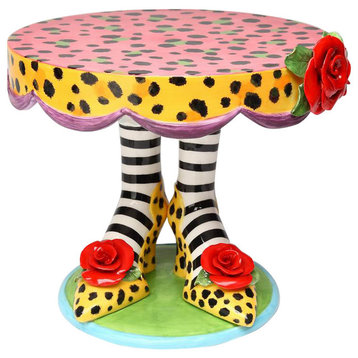 Leopard Print Heels Large Cake Stand