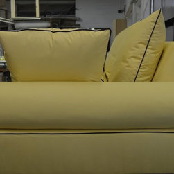 Custom Silk Sofa - Sofas