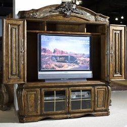 AICO Furniture - Oppulente Entertainment Unit With Doors - 67095-52 - Home Office Accessories