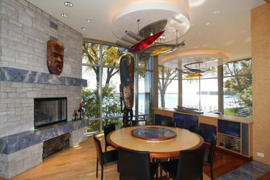 Dining room - contemporary dining room idea in Seattle