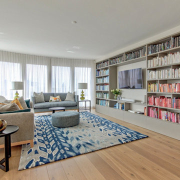 Open plan living/dining/kitchen Erlenbach Zürich.
