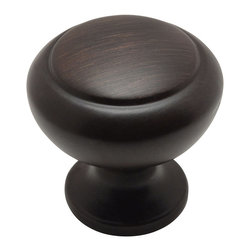 Cosmas - Cabinet Round Knob, 1-1/4" Diameter, Set of 25, Oil Rubbed Bronze - Cabinet And Drawer Knobs