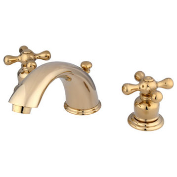 Kingston Brass KB96.AX Victorian 1.2 GPM Widespread Bathroom - Polished Brass
