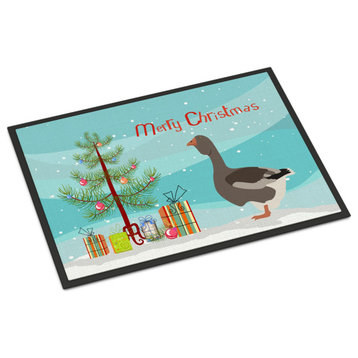 Caroline's TreasuresToulouse Goose Christmas Doormat 24x36 Multicolor