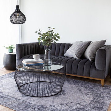 Elliot Sofa – Smoke Grey Velvet