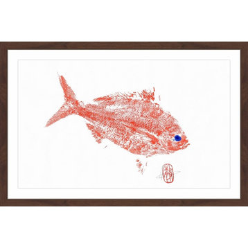 "Red Bream 2" Framed Painting Print, 30"x20"