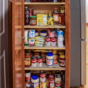 Cherry Cabinets with Pecan Stained Finish, Windemere Quartz Countertops